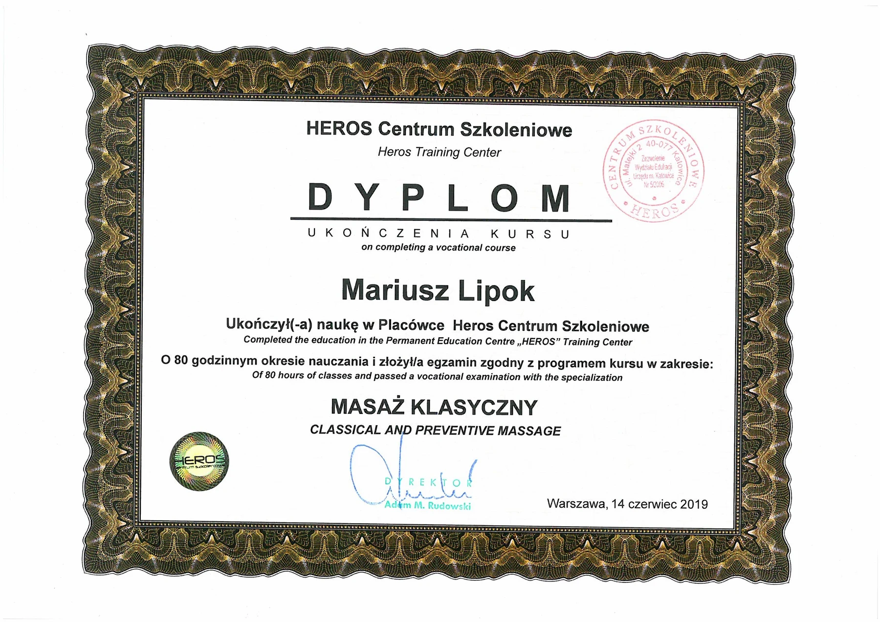 Kurs masażu klasycznego